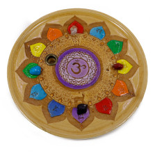 Подставка  под благовония Сахасрара-чакра 10см Фиолетовая Седьмая