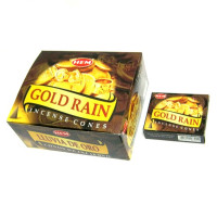 HEM конусные благовония Gold RaЗОЛОТОЙ ДОЖДЬ 