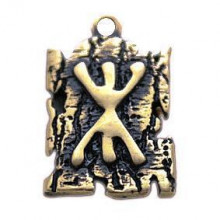 BV05-13 Амулет № 13, Руна Рок, бронза, 19*30мм (СР 013) BV05-13 Амулет № 13, Руна Рок, бронза, 19*30мм (СР 013)