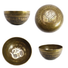 Чаша поющая OM ручная ковка 9 металлов вес от 300 до 450г d-11см h-7см ХРУПКОЕ