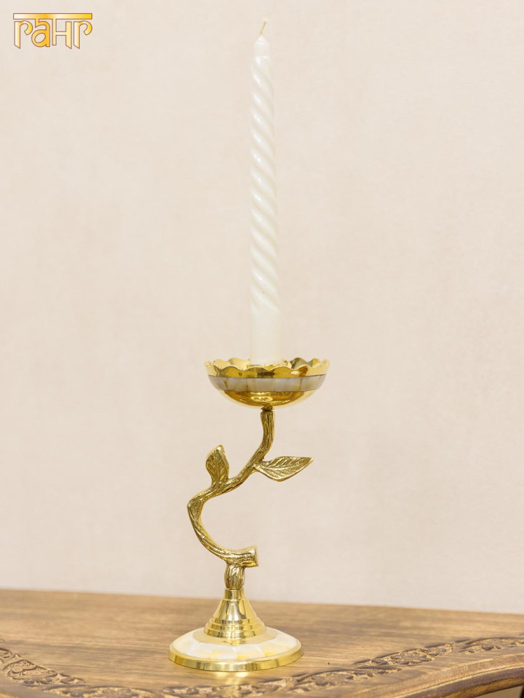 Подсвечник "Цветок с перламутром"