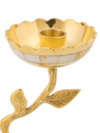 Подсвечник "Цветок с перламутром"