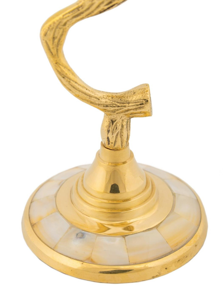 Подсвечник "Цветок с перламутром"