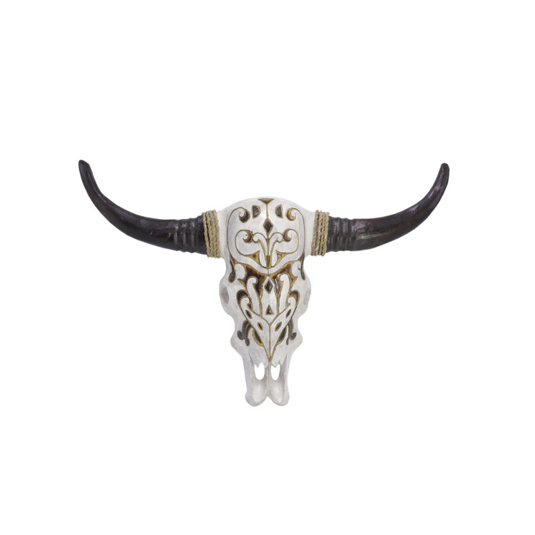 Маска настенная Буйвола с рогами 50см для укрепления благополучия, здоровья и силы своего владельца