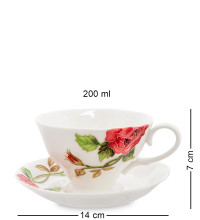 Чайный набор на 6 перс. "Роза Рафаэлло" (Pavone)