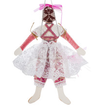  Кукла подвесная "Балеринка" фарфор