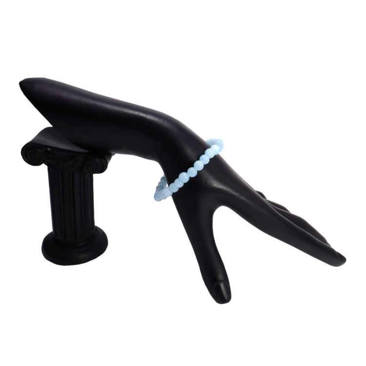 Браслет каменный Голубой Аквамарин помогает вносить ясность в дела отношения противостоять лжи