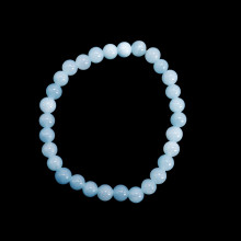 Браслет каменный Голубой Аквамарин помогает вносить ясность в дела отношения противостоять лжи