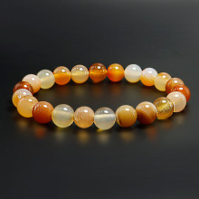 Браслет из камня Сердолик 8мм помогает находить людям свою вторую половинку и дарует счастье Браслет из камня Сердолик 8мм помогает находить людям свою вторую половинку и дарует счастье