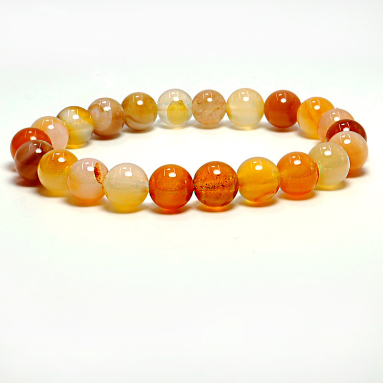 Браслет из камня Сердолик 8мм помогает находить людям свою вторую половинку и дарует счастье