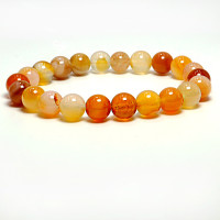 Браслет из камня Сердолик 8мм помогает находить людям свою вторую половинку и дарует счастье