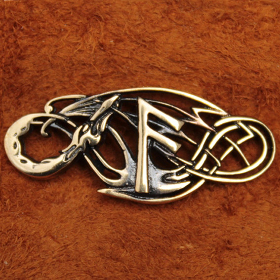 BV03-04 Браслет Рунический  04 Ансуз, бронза, 30*12мм (БА 004)