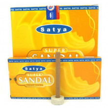 SATYA безосновные благовония Super Sandal Dhoop Sticks САНДАЛ 45гр. 