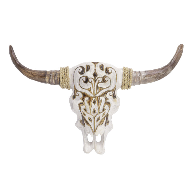 Маска настенная Буйвола с рогами 50см для укрепления благополучия, здоровья и силы своего владельца