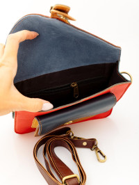 Сумка натуральная кожа через плечо  1125/13