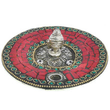 421-40 Подставка для благовоний голова Будды 11см, металл