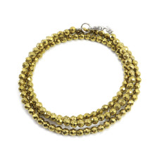 Бусы из гематита Gold целебные нормализуют давление 45см