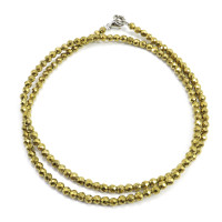 Бусы из гематита Gold целебные нормализуют давление 45см