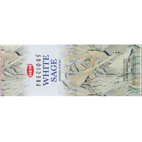 HEM 6-гр. благовония Precious White Sage БЕЛЫЙ ШАЛФЕЙ блок 6 шт.