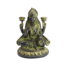 Лакшми Процветание Богатство Везение Удача бронза h-19,5см L-14,5см 2,134кг