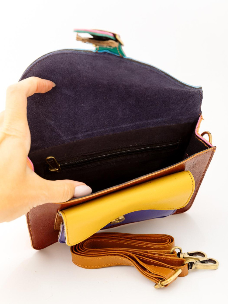 Сумка натуральная кожа через плечо  1125/14