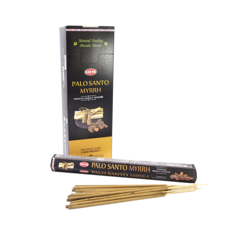 Благовония HEM PALO SANTO MYRRH 15stk ПалоСанто-Мирра уп-6шт