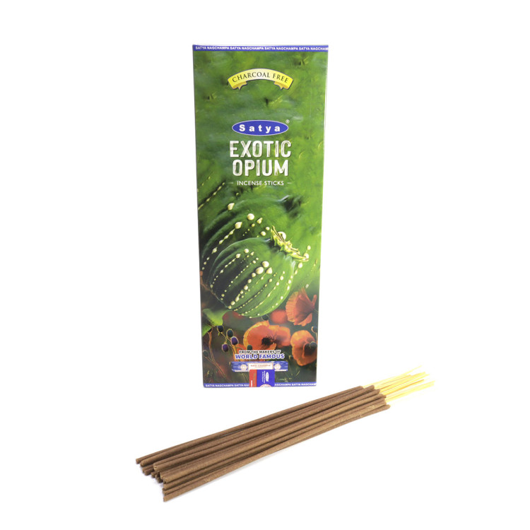 Благовония Satya Hexa Exotic Opium Экзотический Опиум аромапалочки уп-6шт