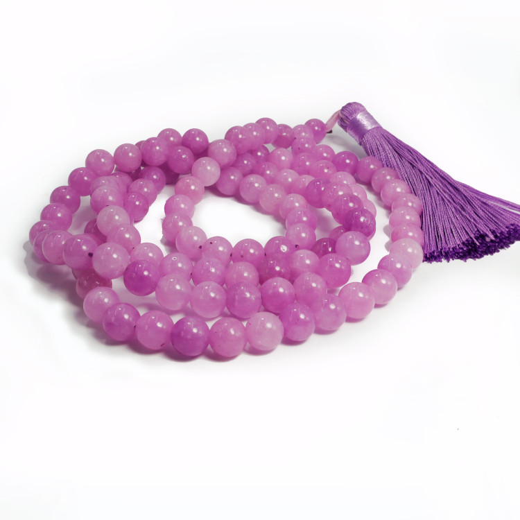 Четки Кунцит - камень, притягивает удачу в денежных делах