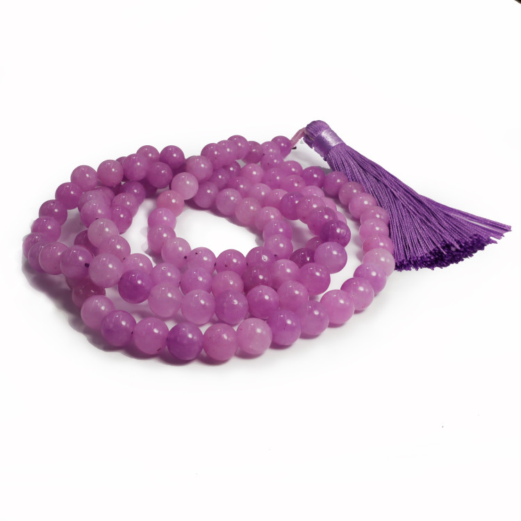 Четки Кунцит - камень, притягивает удачу в денежных делах