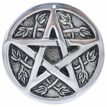 421-24 Подставка для благовоний с Пентаграммой 8,5см металл