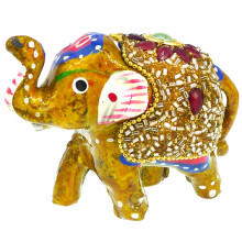 WCH09-2 Слон статуэтка 7,5х6х4см, полимерная глина, цвет в ассорт.