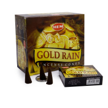 БЛАГОВОНИЯ конусы HEM cones Gold Rain БЛАГОВОНИЯ конусы HEM cones Gold Rain
