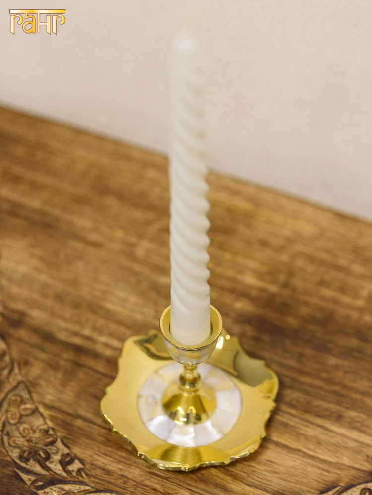 Подсвечник на 1 свечу с перламутр. 2шт/у