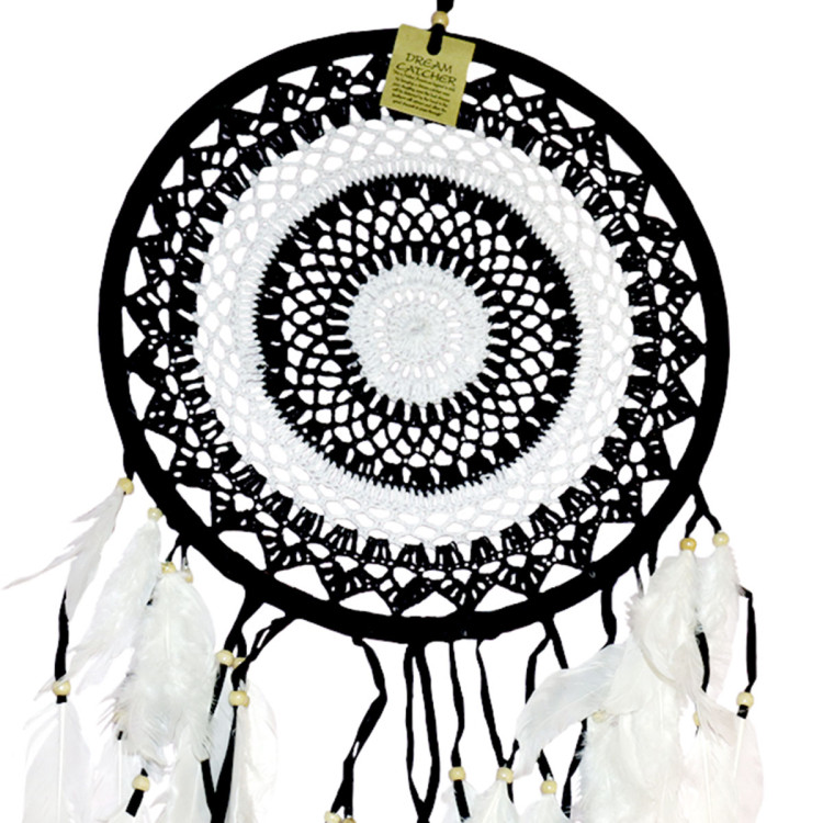 Ловец снов из макраме h-70см d-32см сбережет любовь, оградит дом от неприятностей