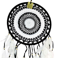 Ловец снов из макраме h-70см d-32см сбережет любовь, оградит дом от неприятностей