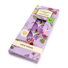 Свеча чайная Шалфей 10шт время горения 3,5+0,5ч, диаметр 39,0 мм, высота 12,5 мм