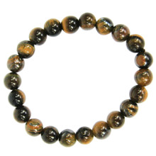 A115-08 Браслет Тигровый глаз d 8мм