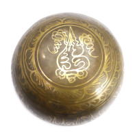 Чаша поющая OM ручная ковка 9 металлов вес от 901 до 1100г d-19,5см h-10см ХРУПКОЕ