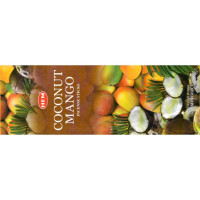 Благовония HEM, шестигранники, Coconut Mango КОКОС - МАНГО 