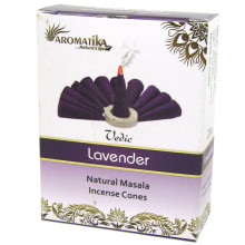 Aromatika Vedic конусные благовония Lavender Лаванда масала