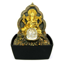 Фонтан Ганеш 26см полистоун