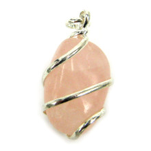 417-6 Подвеска Розовый кварц 2,5см 417-6 Подвеска Розовый кварц 2,5см