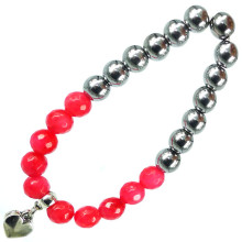 BA2 Браслет на Любовь, металл, камень,8мм