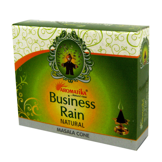 Aromatika конусные благовония Business Rain БИЗНЕС-ДОЖДЬ масала
