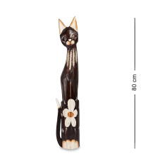 Статуэтка "Кошка" 80см (албезия, о.Бали)
