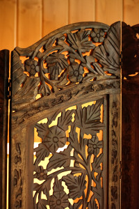 Ширма резная цветы