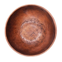 Чаша поющая  Antique Green ручная ковка из 8 металлов 501-600g d-13cm h-7cm Целительная