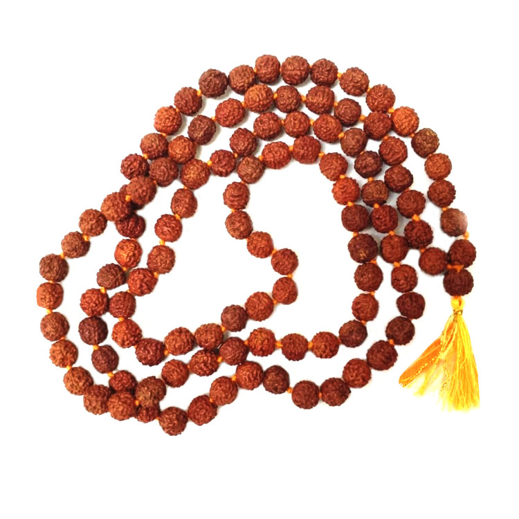 Четки из дерева 108 бусин Рудракша 9мм Слеза сострадания Бога Шивы Защита от смерти