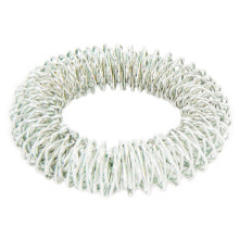 Массажер Су Джок-терапии для рук, цвет серебро 1,5см d.6см, металл