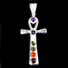 410-15 Подвеска 7 чакр Анкх 4,5см 410-15 Подвеска 7 чакр Анкх 4,5см